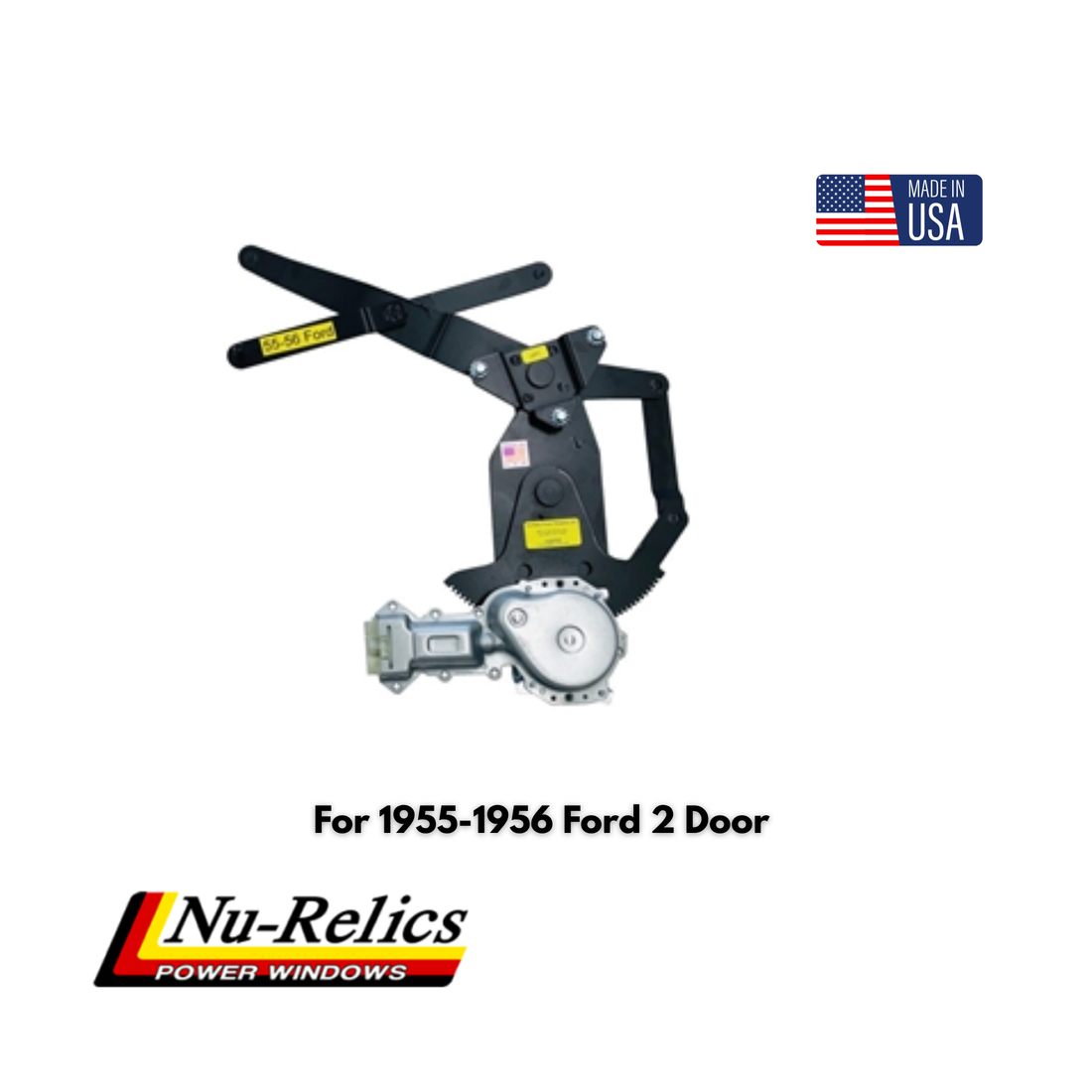 Nu-Relics 1955-1956 Power Window Conversion Kit - Ford 2 Door  - 75500-2