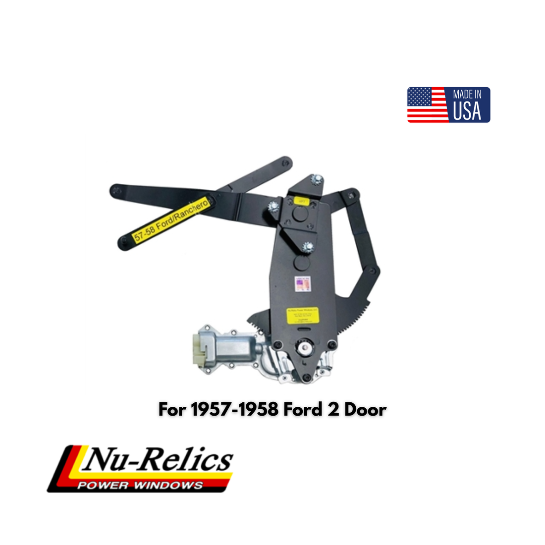 Nu-Relics 1957-1958 Power Window Conversion Kit - Ford 2 Door  - 75700-2