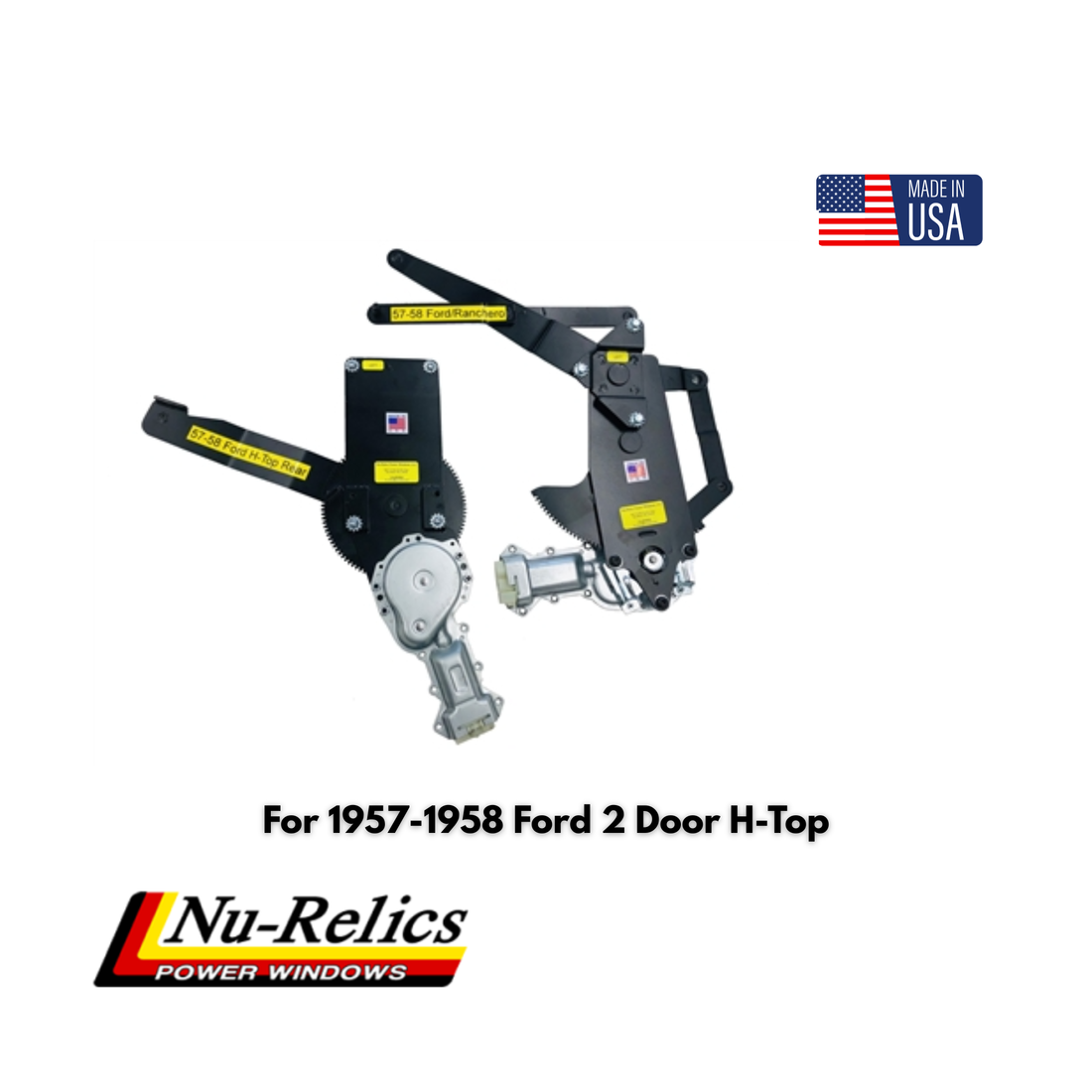 Nu-Relics 1957-1958 Power Window Conversion Kit - Ford 2 Door H-Top - 75710-4