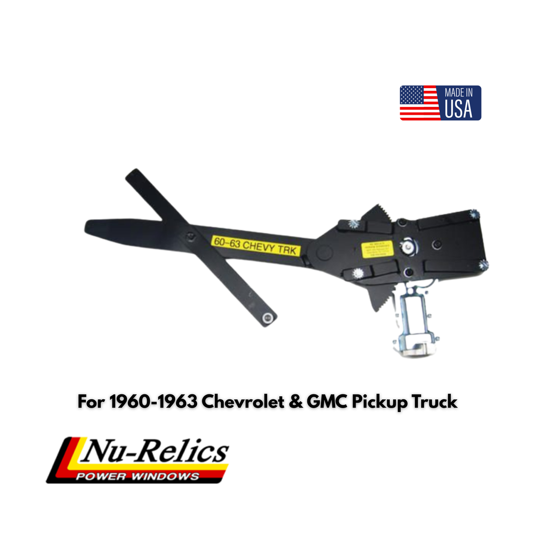 Nu-Relics 1960-1963 Power Window Kit (For trucks with vent windows)-GM Truck-16080-2