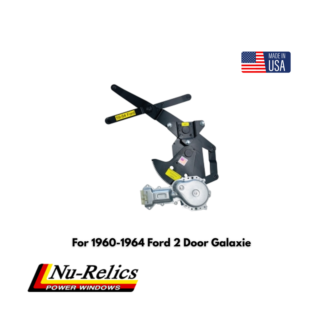 Nu-Relics 1960-1964 Power Window Conversion Kit - Ford 2 Door Galaxie - 76010-2