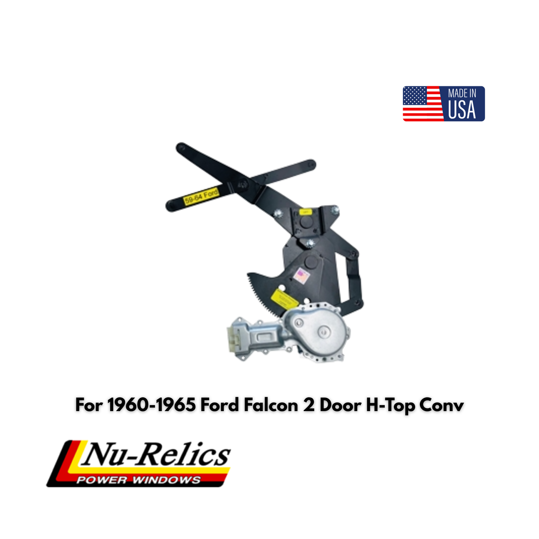 Nu-Relics 1960-1965 Power Window Conversion Kit - Ford Falcon 2 Door H-Top-Conv - 76090-2