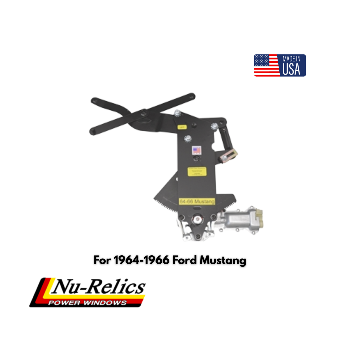 Nu-Relics 1964-1966 Power Window Conversion Kit - Ford Mustang - 86400-2
