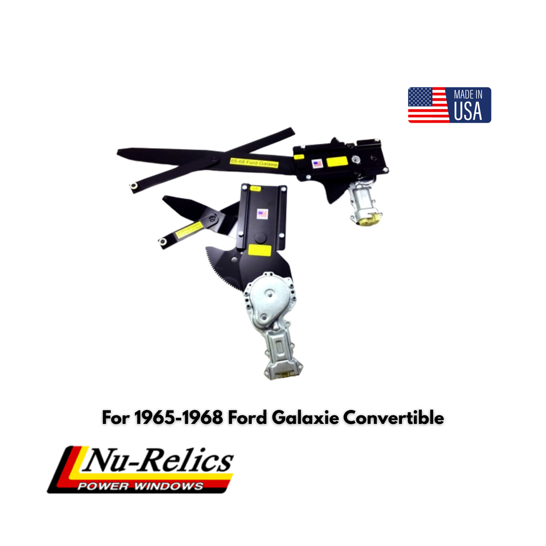 Nu-Relics 1965-1968 Power Window Conversion Kit - Ford Galaxie Convertible - 76530-4