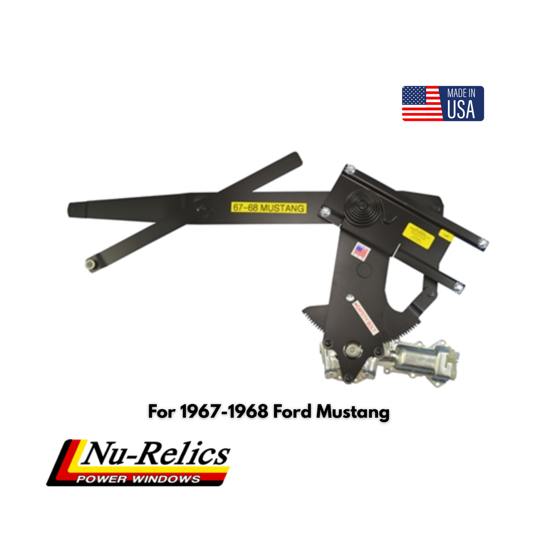 Nu-Relics 1967-1968 Power Window Conversion Kit - Ford Mustang - 86700-2