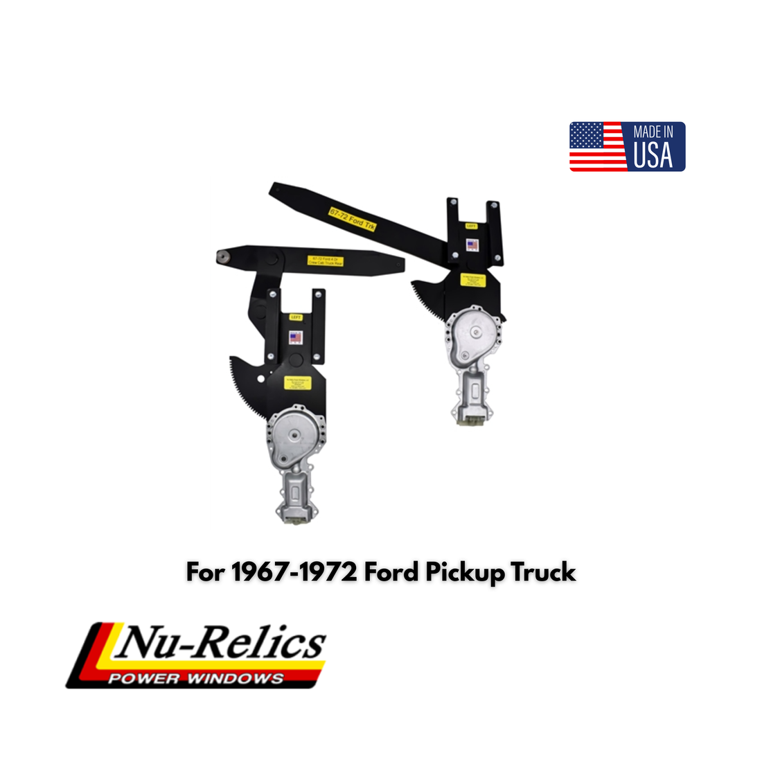 Nu-Relics 1967-1972 Power Window Conversion Kit - Ford Truck - 76780-4