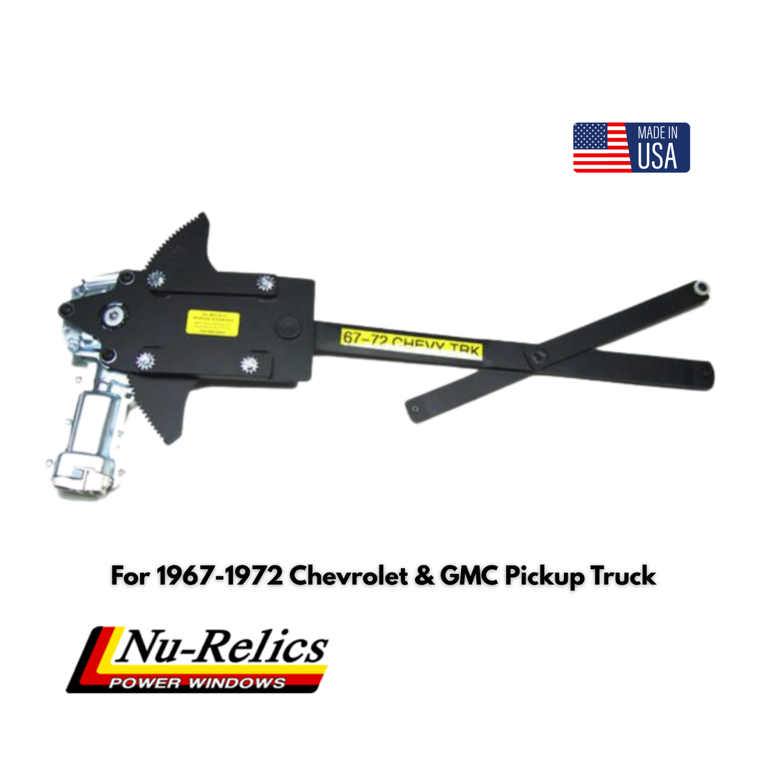 Nu-Relics 1967-1972 Power Window Kit-GM Truck-16781-2