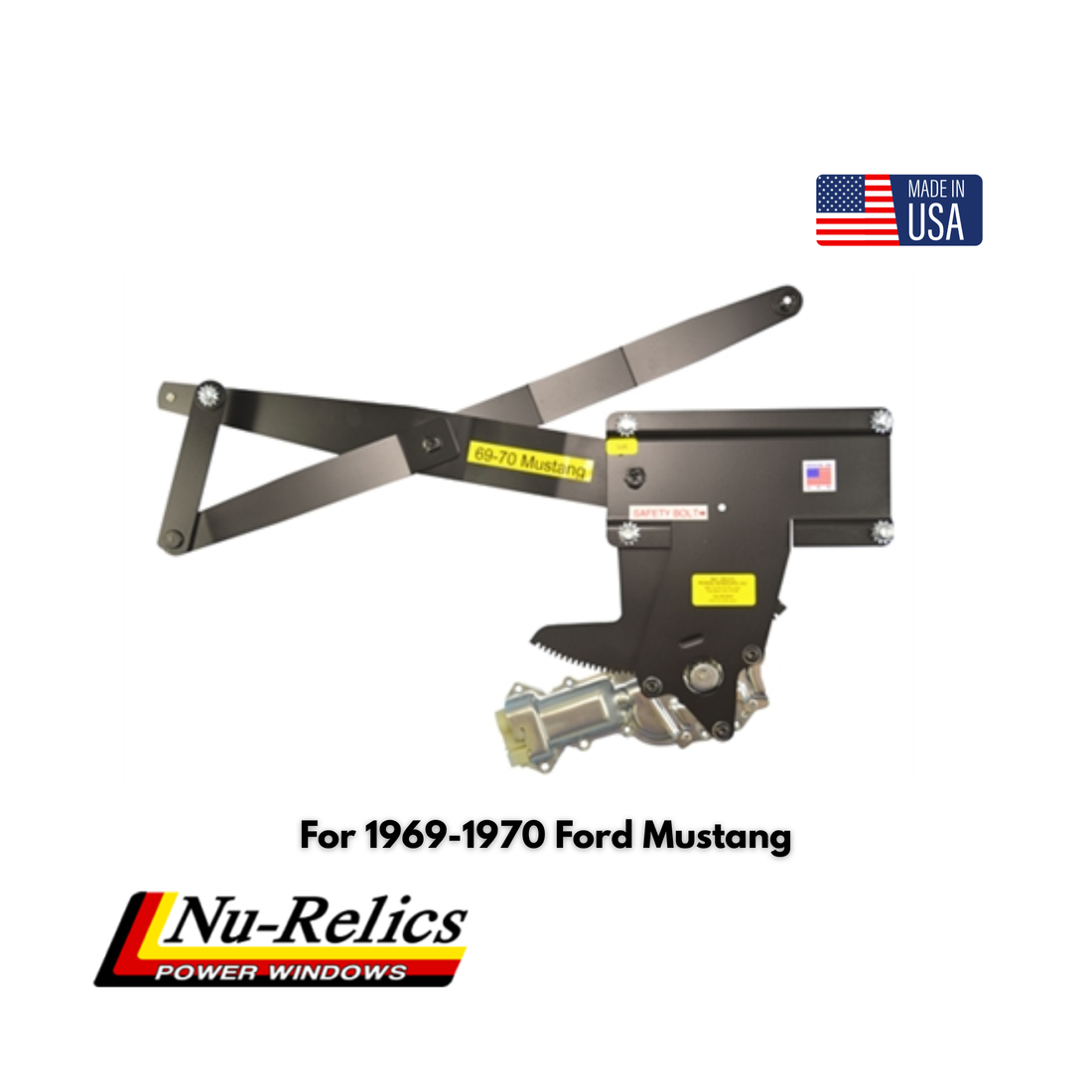 Nu-Relics 1969-1970 Power Window Conversion Kit - Ford Mustang - 86900-2