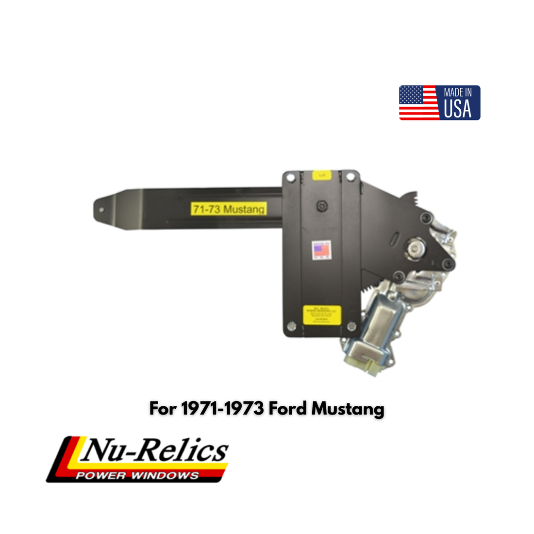 Nu-Relics 1971-1973 Power Window Conversion Kit - Ford Mustang - 87100-2