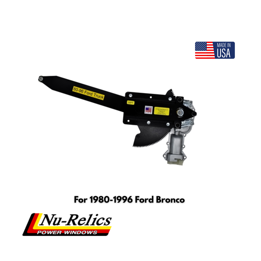 Nu-Relics 1980-1996 Power Window Conversion Kit - Ford Bronco - 78087-2