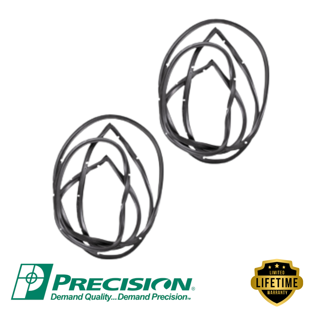 Precision-1955-1959 Chevy 3100 & GMC Pickup Truck Clip-on Door Seals Pair-GM Truck-DWP 1110 55 GM