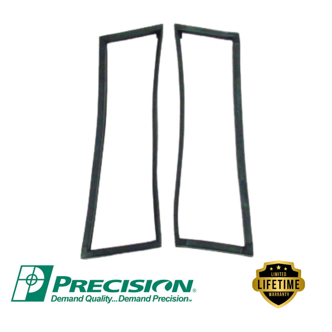 Precision-1967-1972 Chevrolet & GMC Suburban Rear Door Vent Window Seals, Pair-VWK 1120 67