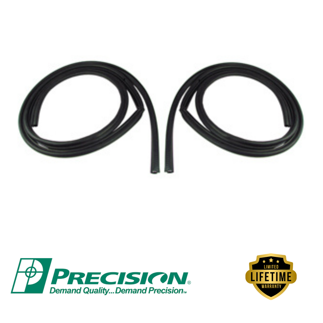 Precision-1967-1972 Chevrolet & GMC Truck Push On Door Seals, Pair-DWP 1112 67