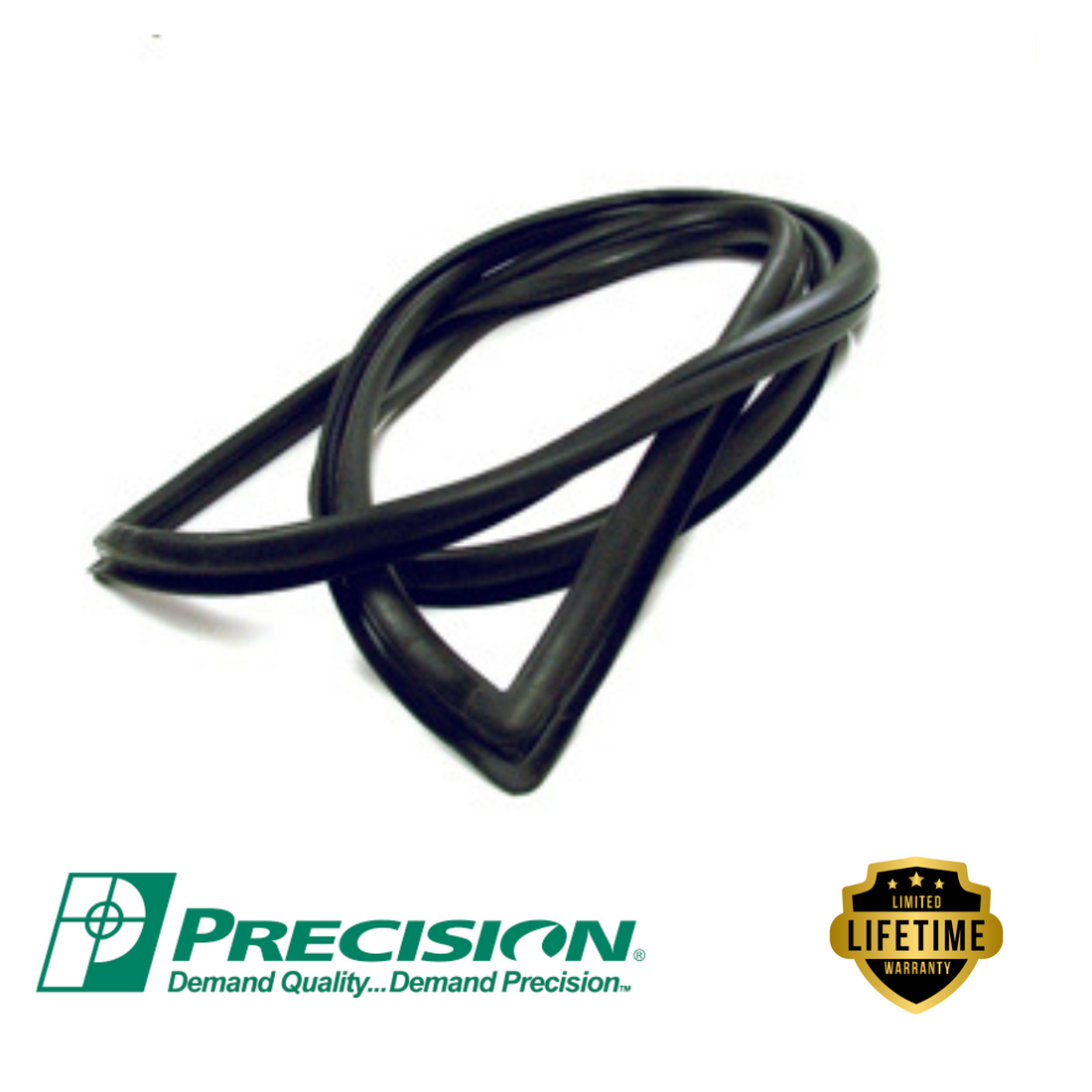 Precision-1968-1972 Rear Large Glass Weatherstrip (Standard) Chevy/GM Truck-WBL D1092 T