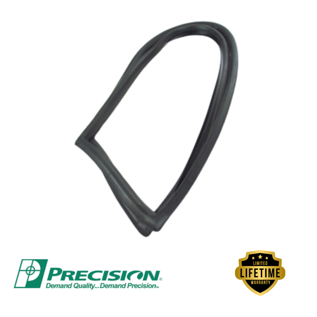 Precision - 1966-1977 Ford Rear Window Weatherstrip Seal, Without Trim Groove - WBL DB2528 T