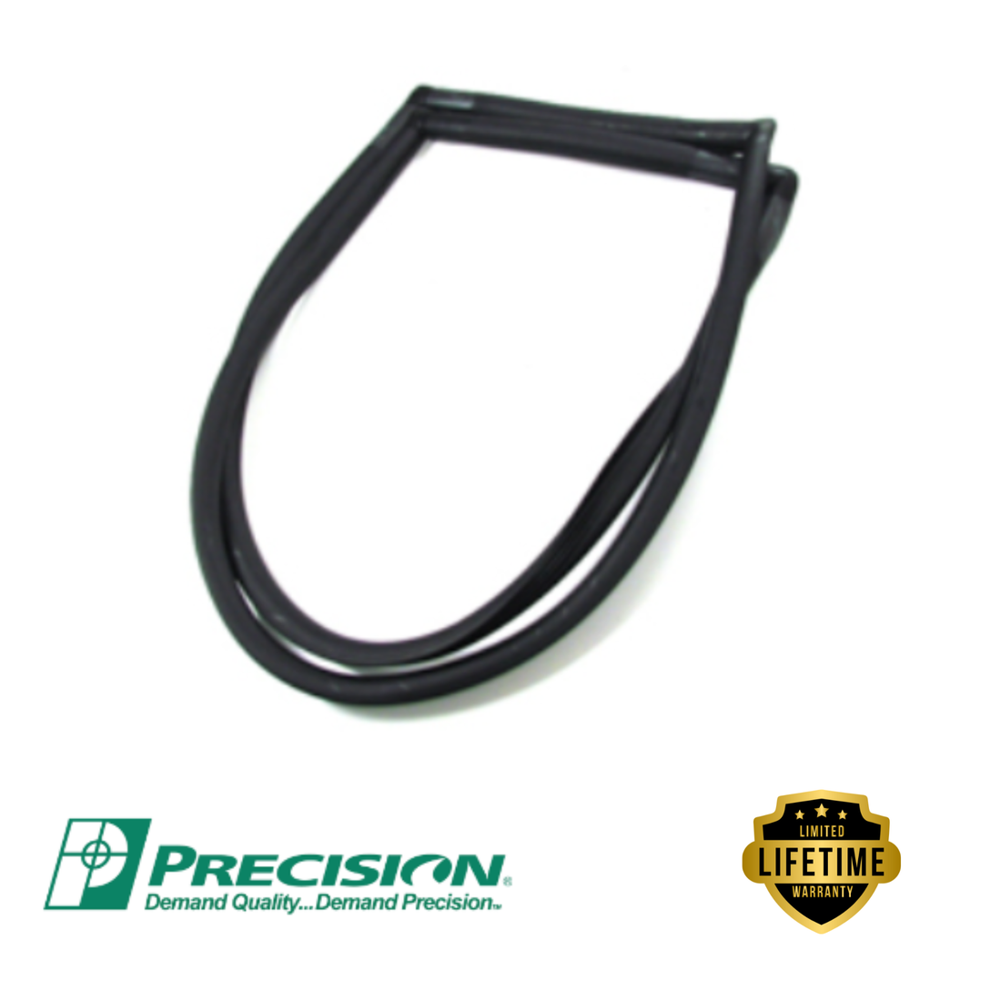 Precision - 1966-1977 Ford Windshield Weatherstrip Seal Without Trim Groove - WBL D1084 T