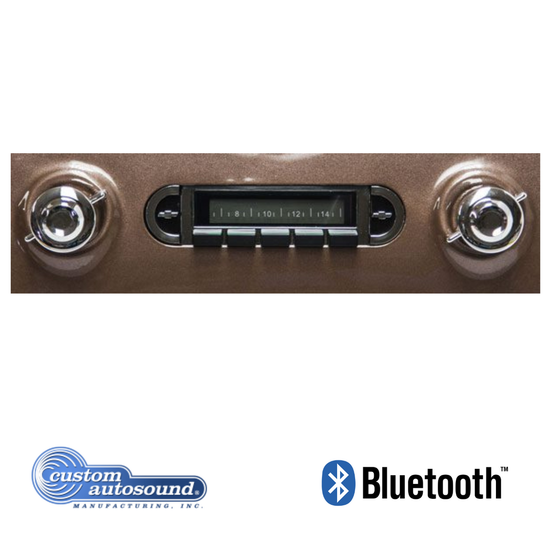 Custom Autosound 1955-1959 Chevy Truck Radio USA740 CAM-CHTKM-740