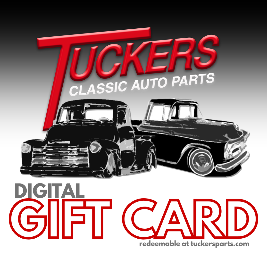 C10 Chevy Truck Enthusiast Digital Gift Card for Tuckers