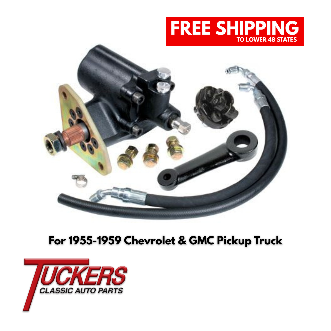 1955-1959 Chevrolet & GMC Pickup Truck Power Steering Conversion Kit-GM Truck Tuckers Classic Auto Parts