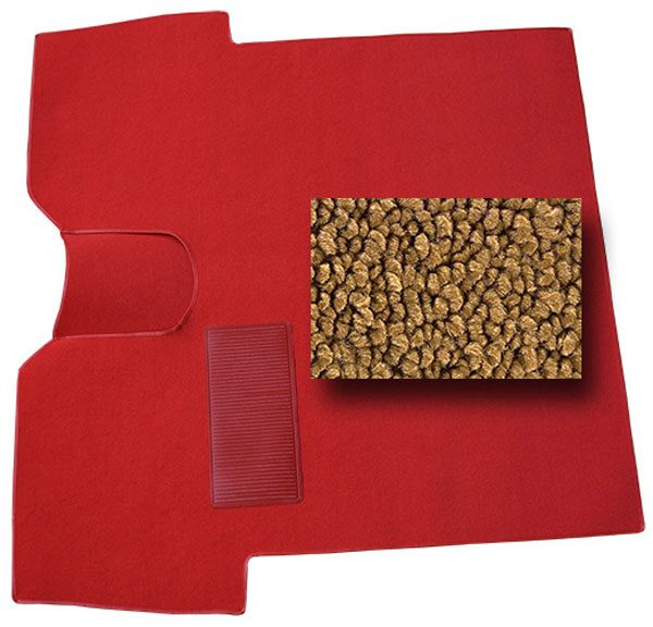 1955-1959 Medium Saddle Carpet Kit for Low Hump Floor - Chevy/GMC Truck