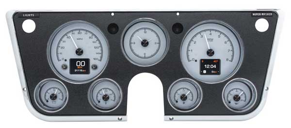 1967-1972 Chevy C10 GMC Truck HDX Instrument Gauge Cluster - Silver Alloy Face HDX-67C-PU-01 Tuckers Classic Auto Parts
