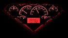 1955 2nd-1959 Chevrolet Truck VHX Instrument Gauge Cluster - Black Face / Red Illumination