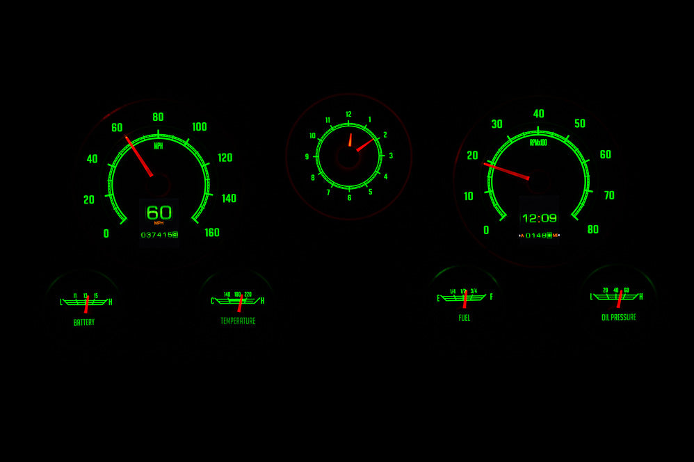 Dakota Digital 1967-1972 Chevrolet & GMC Truck RTX Instrument Gauge Cluster RTX-67C-PU-X