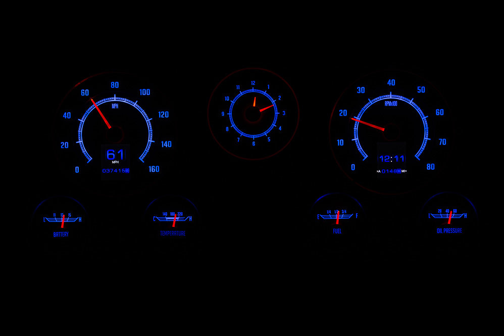 Dakota Digital 1967-1972 Chevrolet & GMC Truck RTX Instrument Gauge Cluster RTX-67C-PU-X
