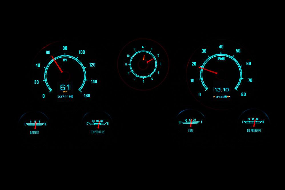 Dakota Digital 1967-1972 Chevrolet & GMC Truck RTX Instrument Gauge Cluster RTX-67C-PU-X