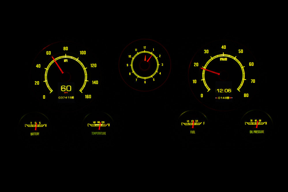 Dakota Digital 1967-1972 Chevrolet & GMC Truck RTX Instrument Gauge Cluster RTX-67C-PU-X