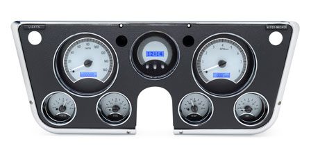 1967-1972 Chevrolet & GMC Truck VHX Instrument Gauge Cluster - Silver Face / Blue Illumination