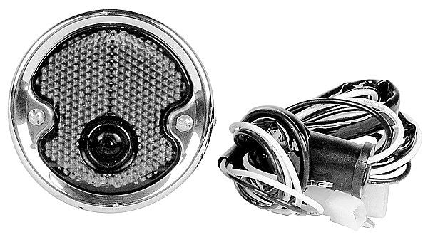 1954-1955 1st Series Chevrolet & GMC Tail Light Assembly, Black/Polished Stainless - GM Truck