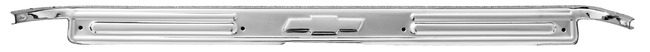 1967-1972 Chevrolet Pickup Truck Chrome Door Sill Plate with Embossed Bowtie