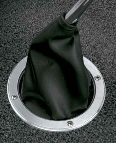 BILLET SHIFTER BOOT W/BILLET RING 5.25" OUTER 4" INNER