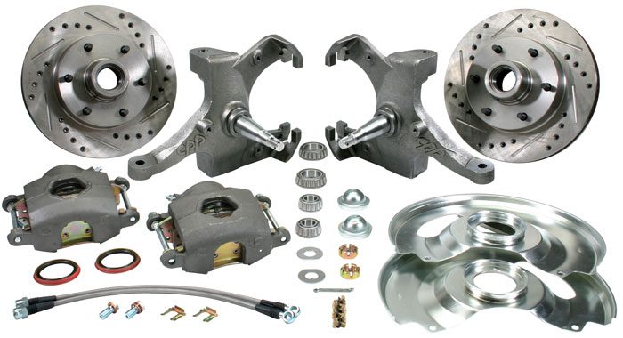 1973-1987 Front Brake OE 2-1/2" Drop Spindle 5x5 5 Lug Kit