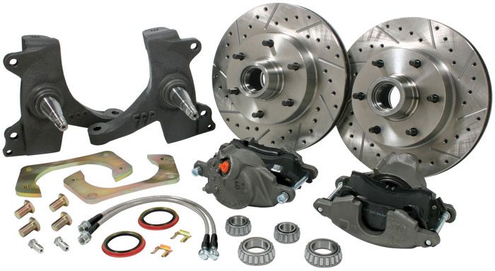 1973-87 MODULAR DROP SPINDLE WHEEL BRAKE (6X5.5) 6 LUG DROP KIT