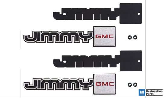 1981-1988 GMC Jimmy Front Fender Emblem Set