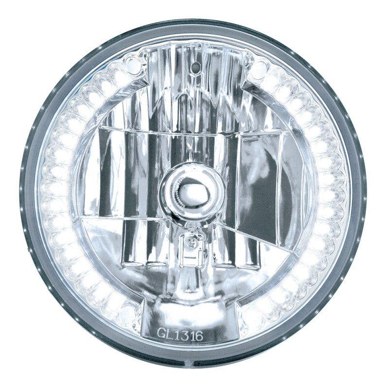 Crystal Headlight - LED Halo Clear.
