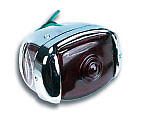 1947-1953 Chevrolet & GMC Tail Light Assembly, Polished Stainless with Blue Dot (Passenger Side) - GM Truck