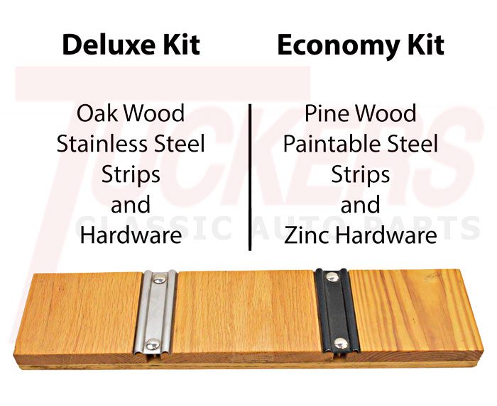 1967-1972 Bed Wood Economy Kit Fleetside Short Bed Pine - GM Truck