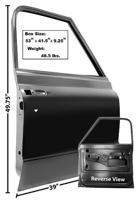 1972 Chevy & GMC Truck Door Shell Right Hand (Passenger Side)