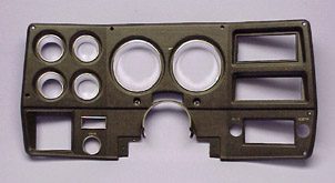 1978-1980 Instrument Bezel with A/C Black - GM Truck