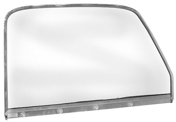 1947-1950 Complete Chrome Door Glass Assembly LH (Clear)