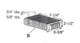 1964-1966 Heater core - GM Truck