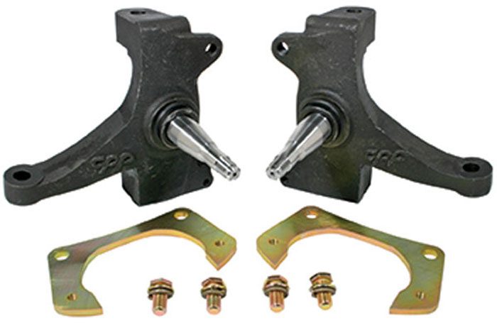1963-1970 3/4 ton to 1/2 brakes pair 2.5" Modular™ Drop Spindles