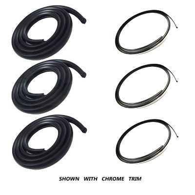 1947-1954 Rear and Corner 3 pc Glass Weatherstrip Kit Standard - Chevy/GM Truck