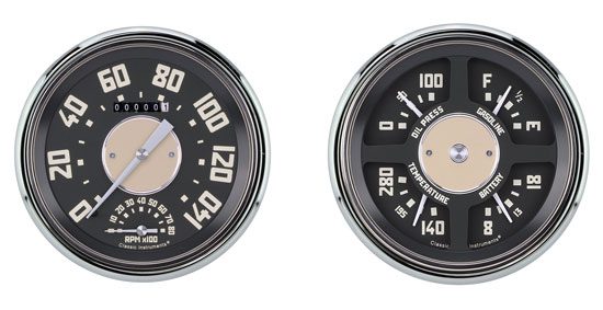 1947-1953 Chevrolet Pickup Truck Classic Instruments OE Gauge Package with Tachometer