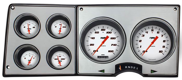 1973-1987 Velocity White Dash Gauges Chevy/GMC Truck Package