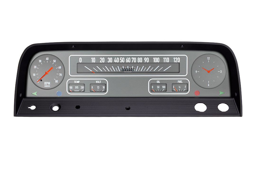 1964-1966 Chevrolet Pickup Truck Gray Gauge Package by Classic Instruments CT64G