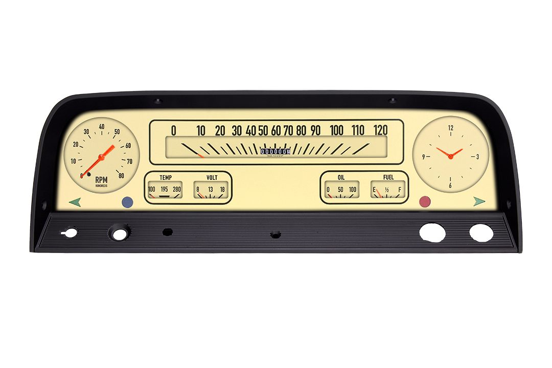 1964-1966 Chevrolet Pickup Truck Tan Gauge Package by Classic Instruments CT64T